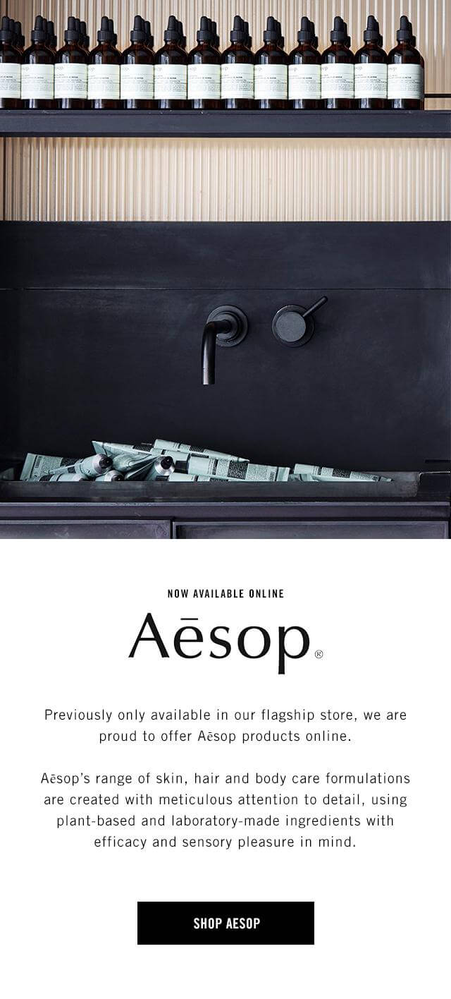 Example of Email Campaign by Aesop