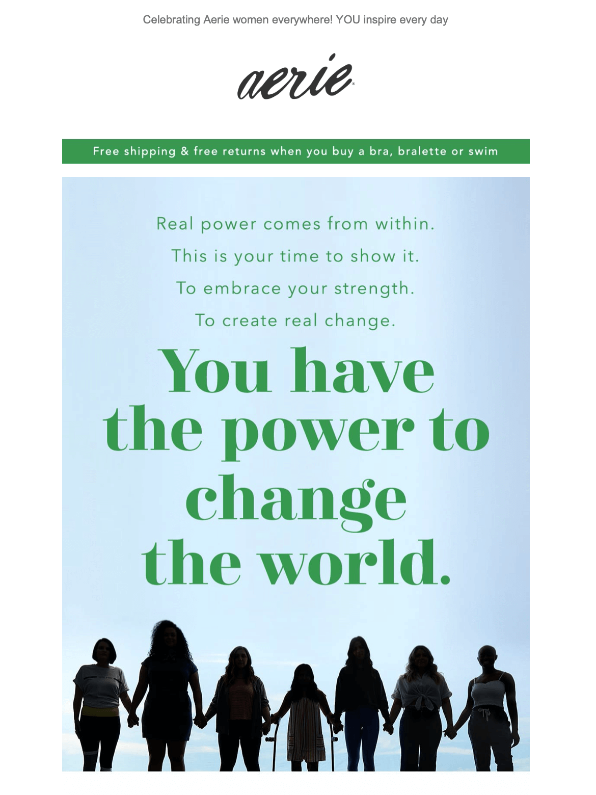 International Women’s Day Email by Aerie