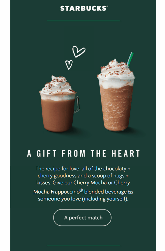 Starbucks email