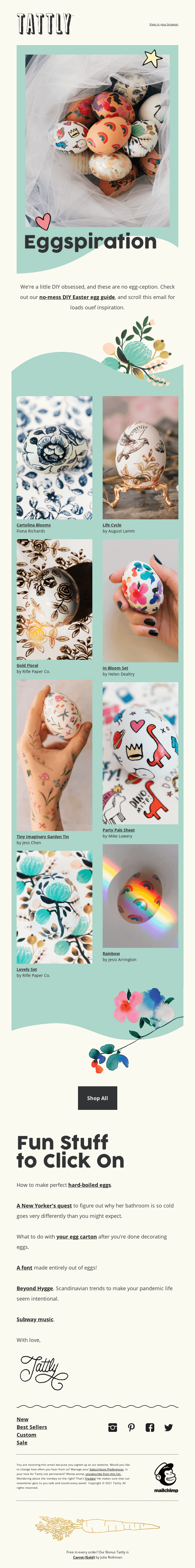 Easter Email Example by Tattly