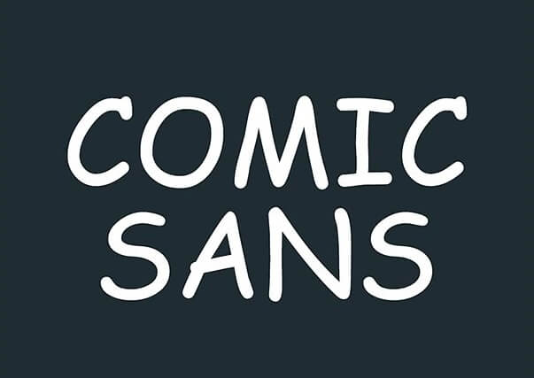 Comic Sans font