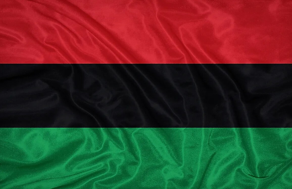 The Pan-African flag