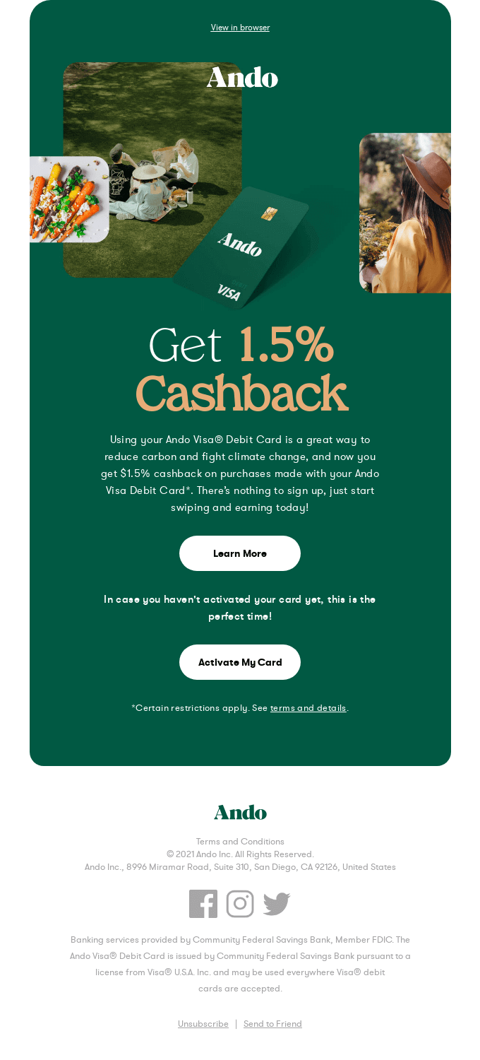 a Special Offer email from Really Good Emails