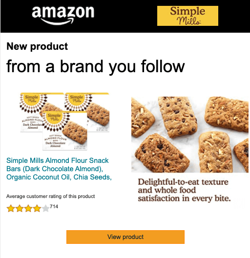 Amazon customer engagement email example
