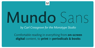 Mundo Sans by Monotype