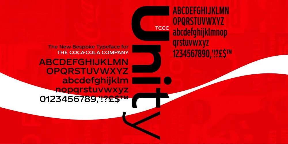 TCCC Unity, Coca-Cola’s custom font typeface