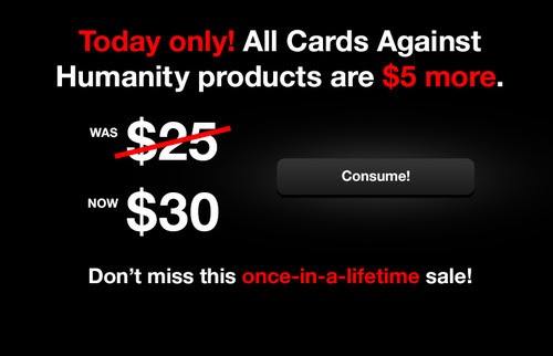 Black Friday campaign by Cards Against Humanity