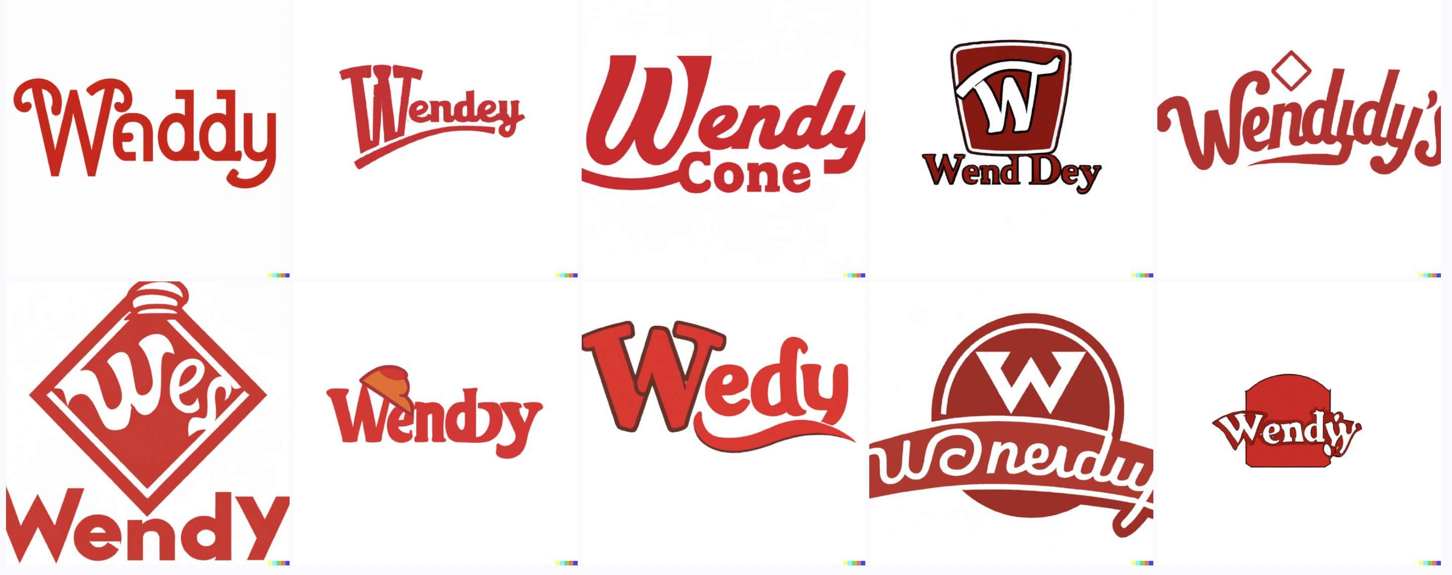 Wendy’s logo generated by Dalle