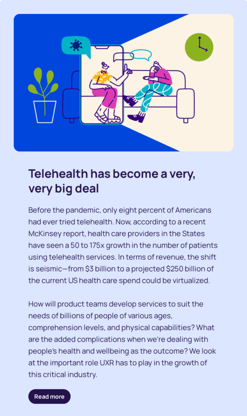 Telehealth explaining why Americans care more about their health