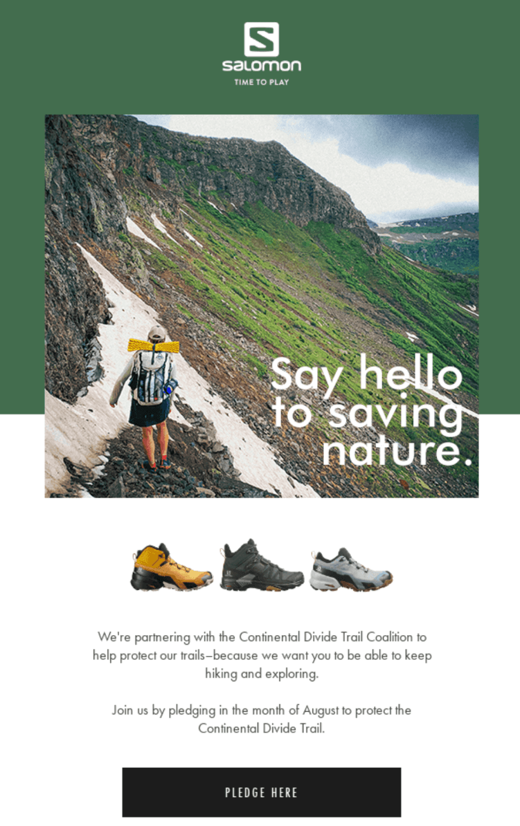 Salomon teaming up with Continental Divide Trail for a charitable cause