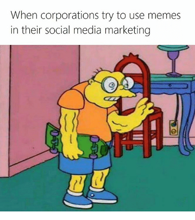 Social media marketing meme