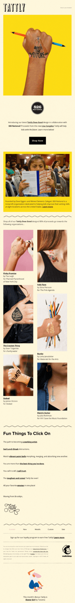An email from Tattly