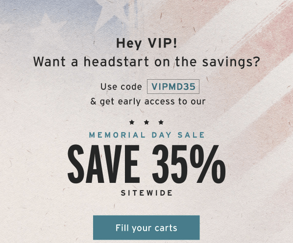 Memorial Day discount email example