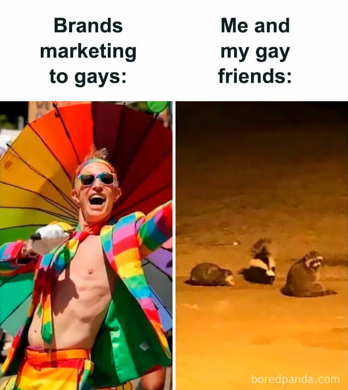 Pride Month marketing meme