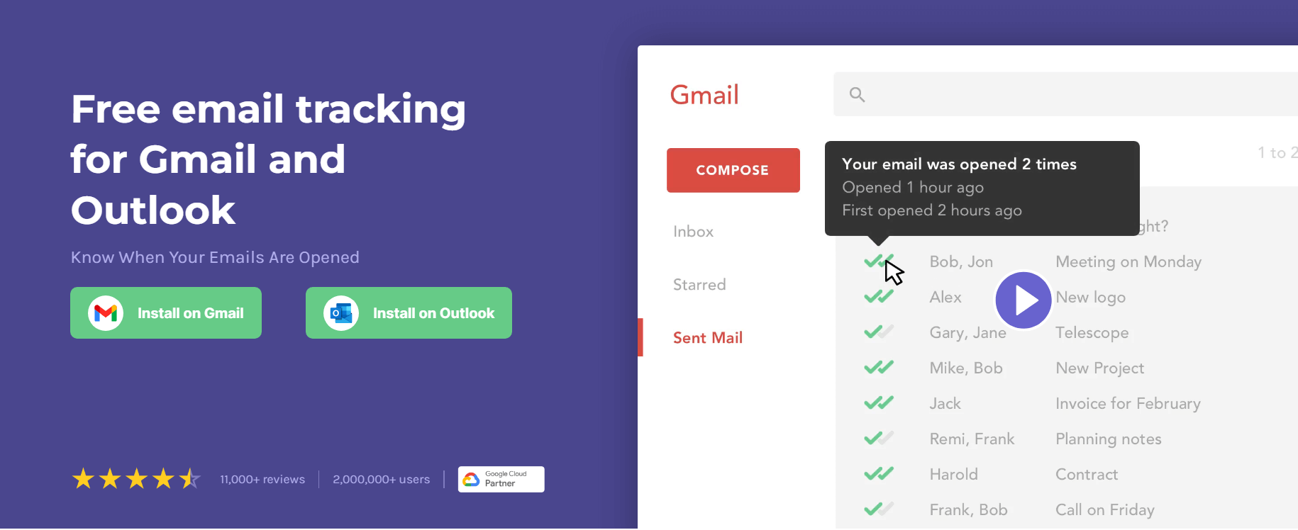 Mailtrack introduces email tracking possibilities into your browser