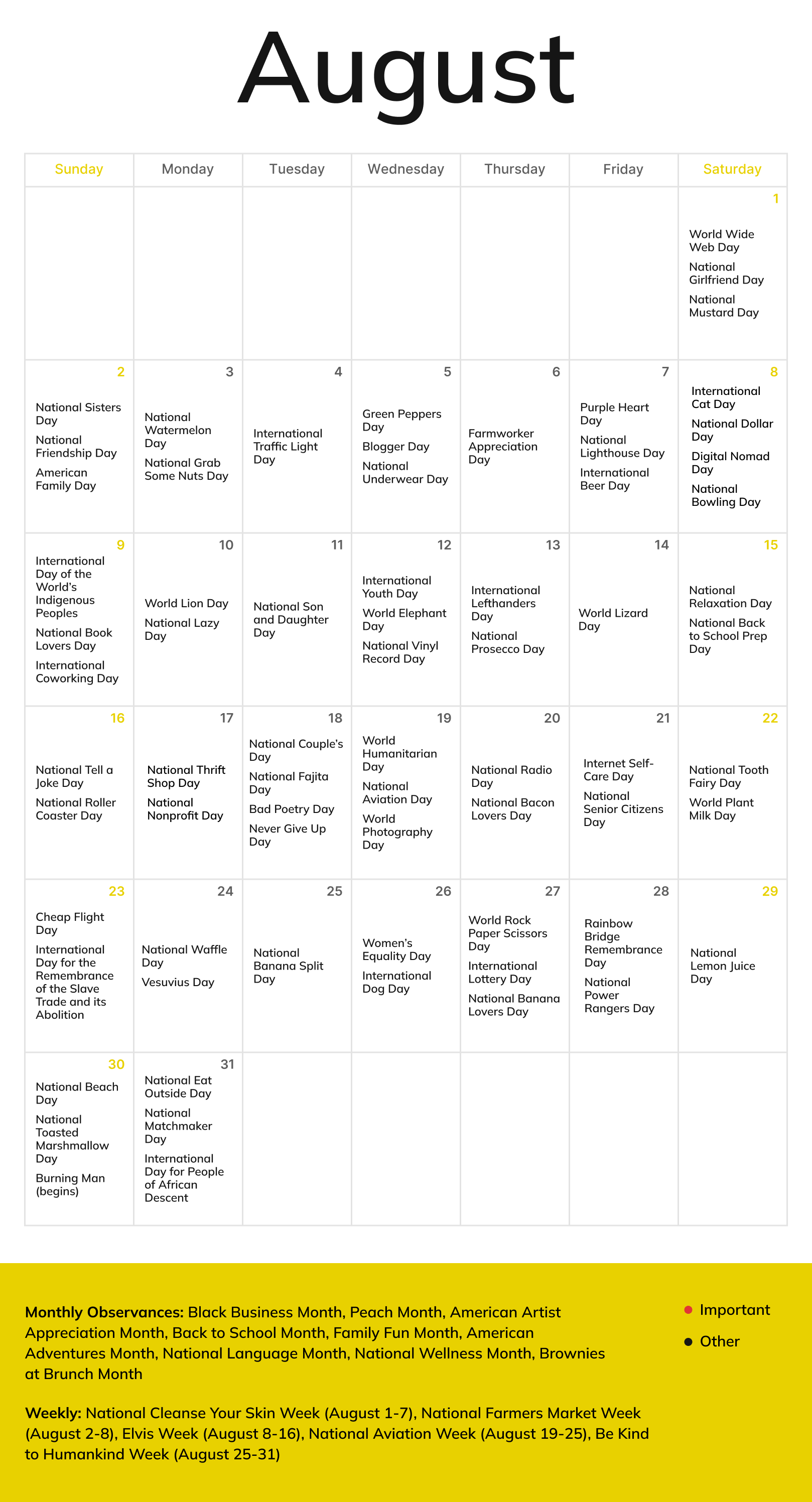 Planning Events Around August 2026 Holidays For Businesses