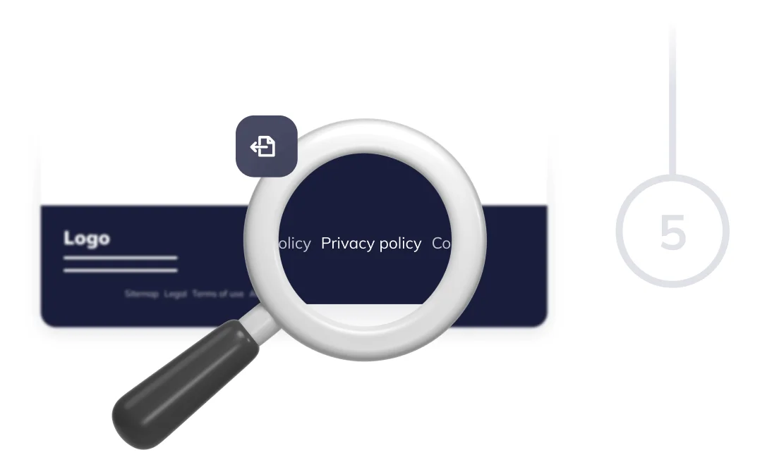 Add the free privacy policy to your website