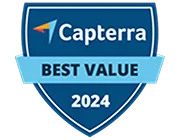 Capterra Best value award 2024