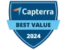 Capterra Best value award 2024