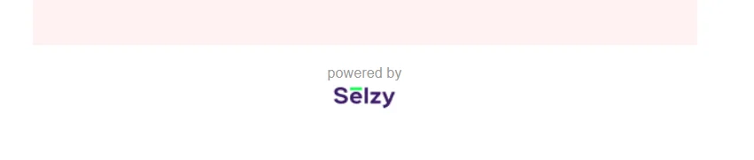 logo “Powered by Selzy” que aparece no final de um e-mail