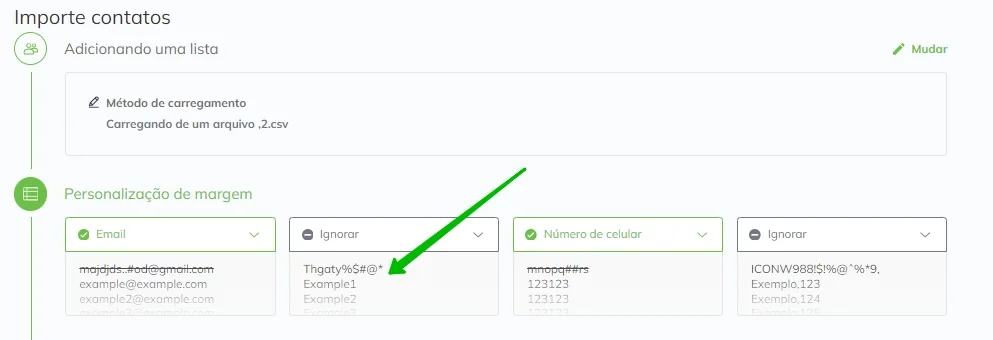 Um problema de caracteres.