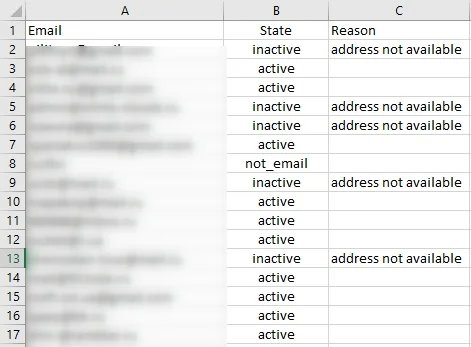 example of a report file.