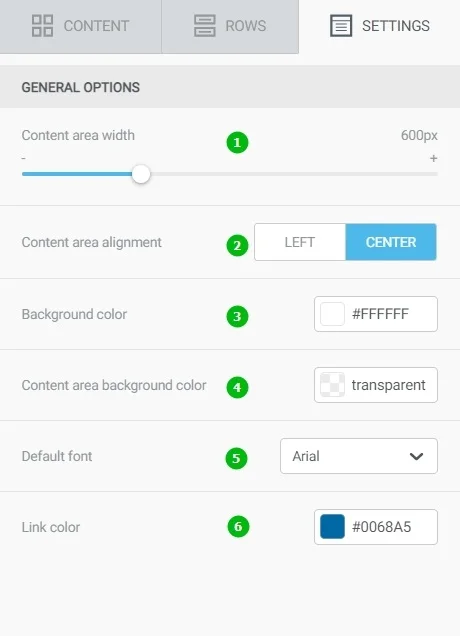 key email settings