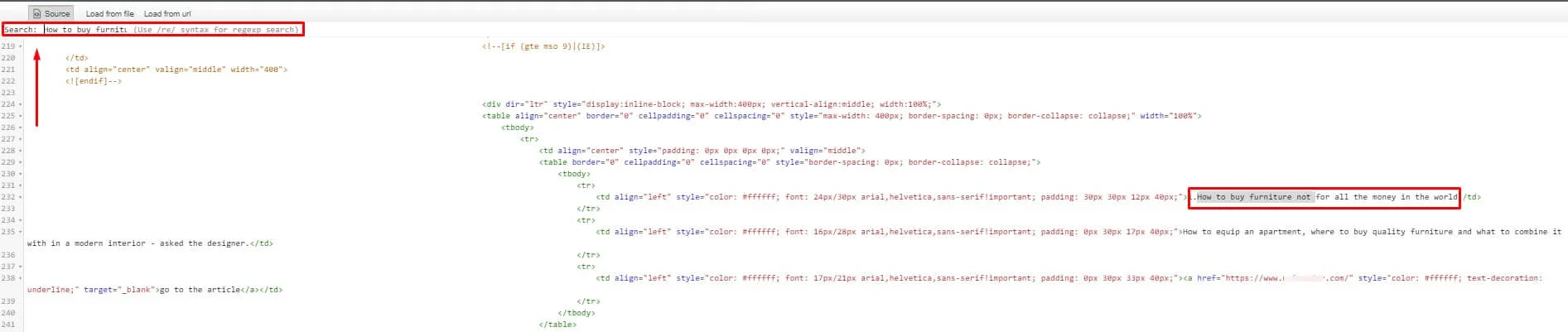 type the text