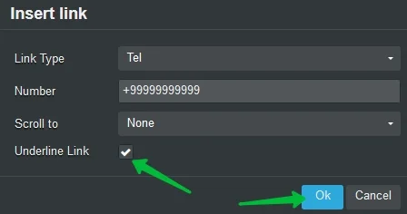 Removing the underline