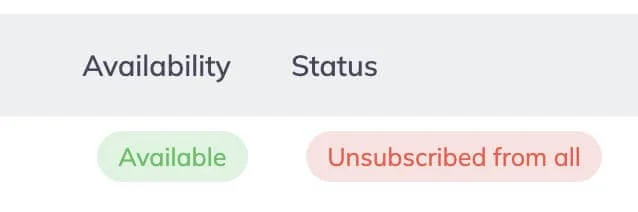 subscriber status after unsubscribing.