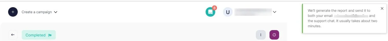 How to download the campaign report