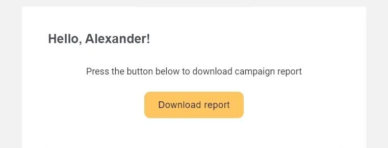 An email with the link to download your delivery report in your account’s inbox.