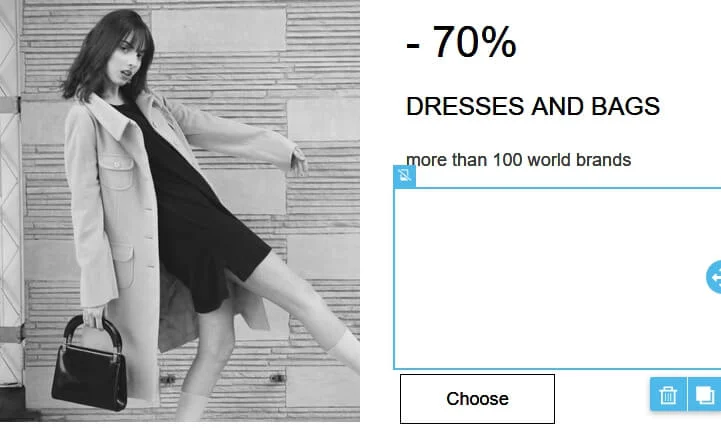 An example of spacer usage in an email template