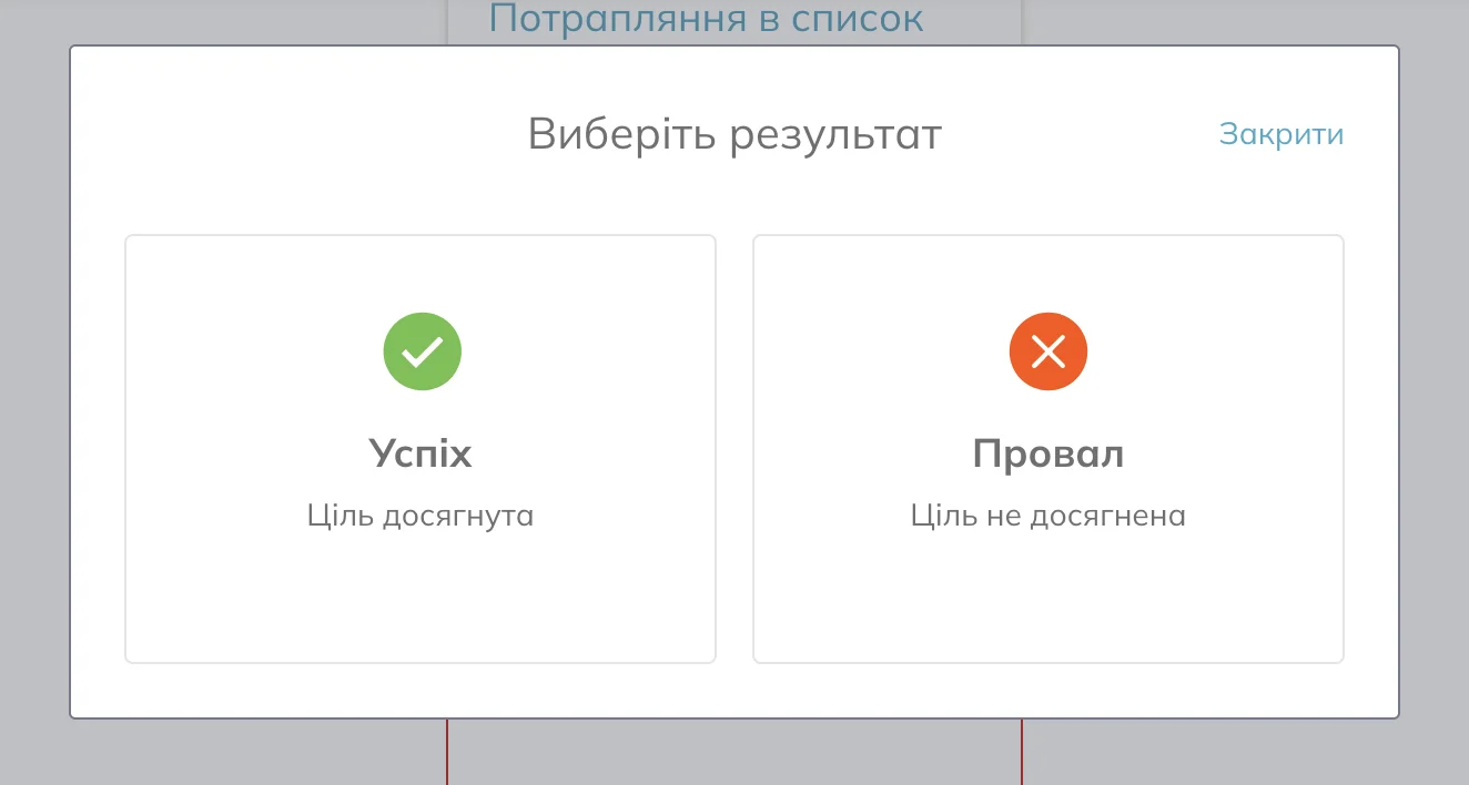 Типи результатів у Selzy: успіх і невдача