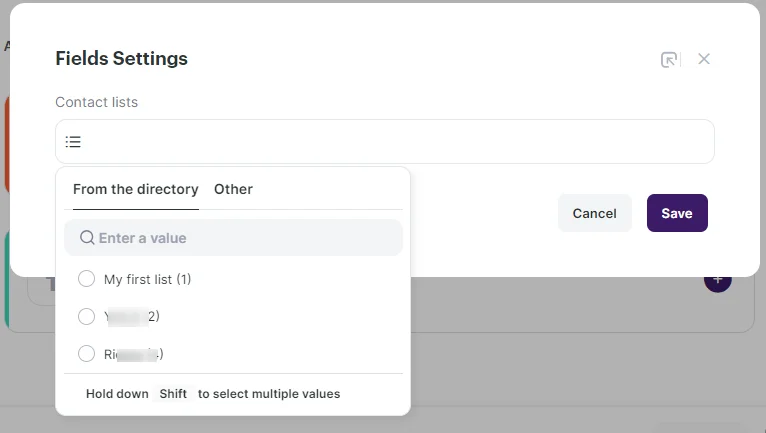 Setting up a trigger for a Selzy-Facebook automation 