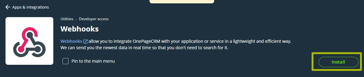 How to connect OnePageCRM with Selzy