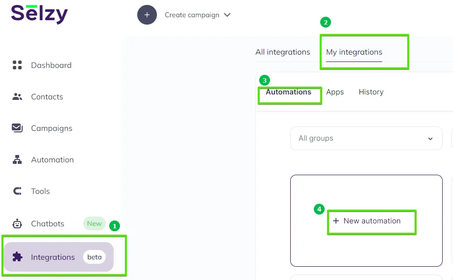 How to connect OnePageCRM with Selzy