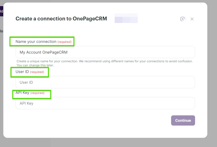 How to connect OnePageCRM with Selzy