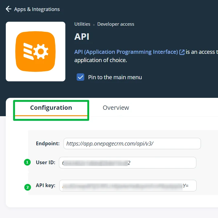 How to connect OnePageCRM with Selzy