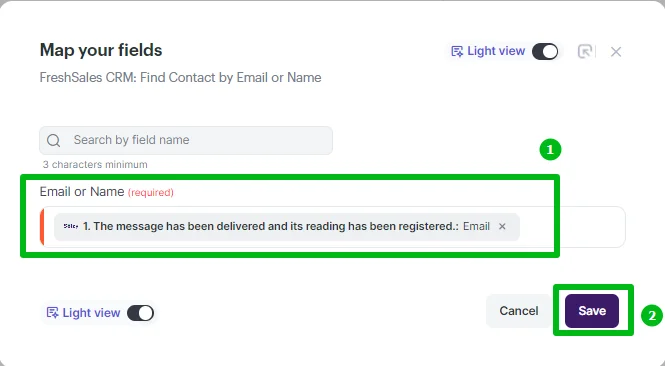 How to connect Freshsales with Selzy