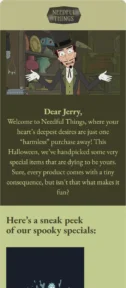 Needful things email template for mobile