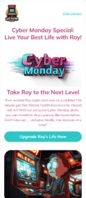 Roy: A Life Well email template for mobile