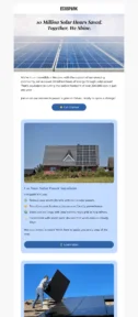 EcoSpark email template for mobile