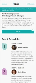 Hooli email template for mobile