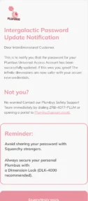 Plumbus Universal Access email template for mobile