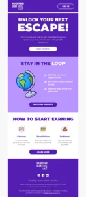 Wanderway email template for mobile
