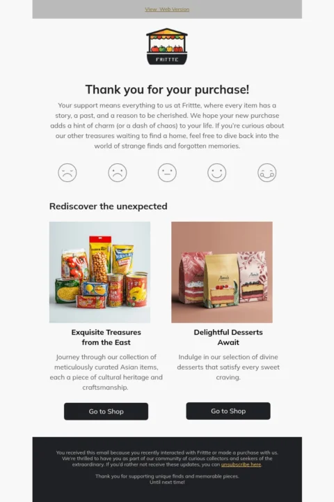 Frittte follow-up email template