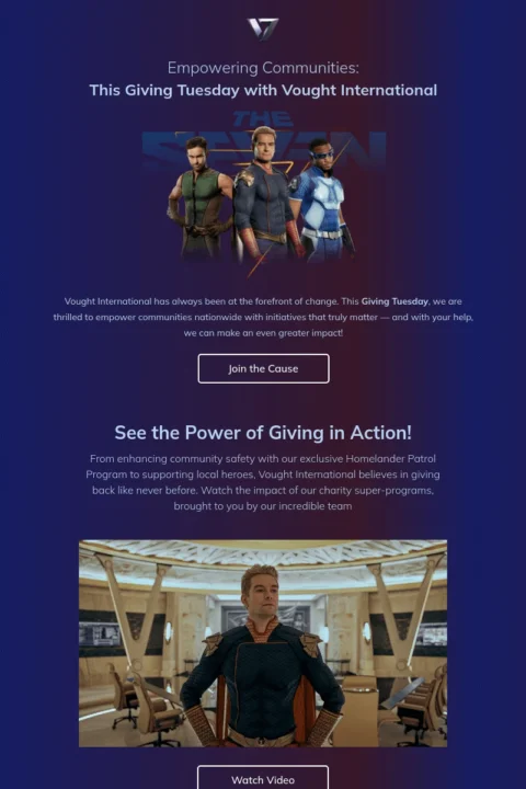 Giving Tuesday email template