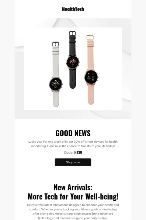 Ecommerce email template