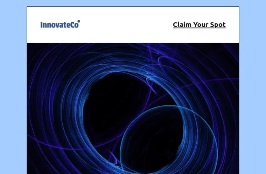 InnovateCo email template for desktop